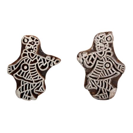 Set of 2 Piece New Mix Wooden Printing Block